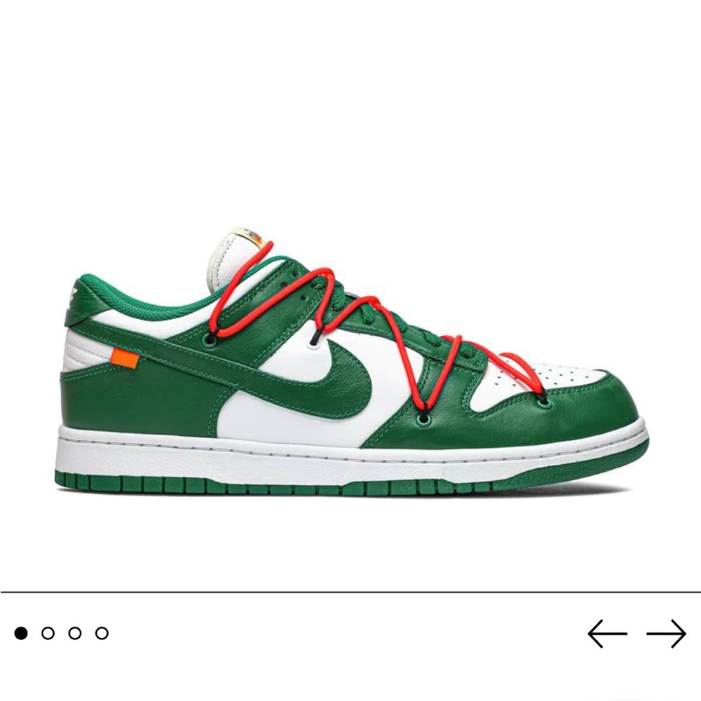Off whit Nike dunk low pine green size 6/6.5 … worn multiple times